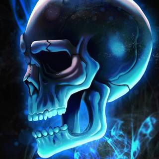 iPhone Halloween skull wallpaper