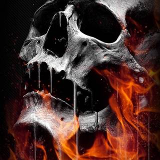 iPhone Halloween skull wallpaper