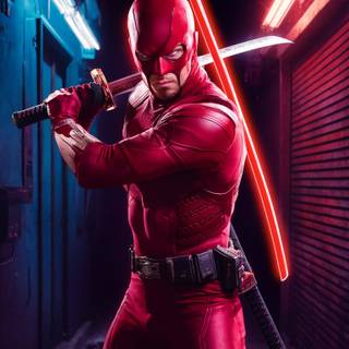 Deadpool and Wolverine characters wallpaper