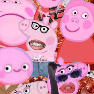 Cursed Peppa Pig wallpaper