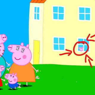 Cursed Peppa Pig wallpaper