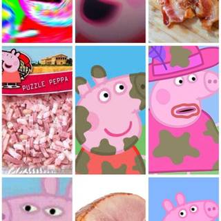 Cursed Peppa Pig wallpaper