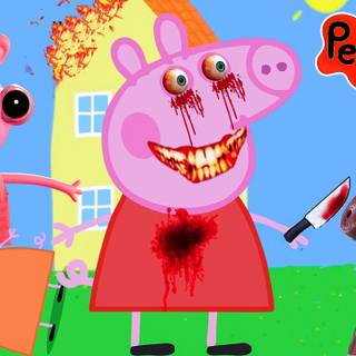 Cursed Peppa Pig wallpaper