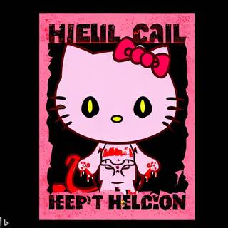 Hello Kitty scary wallpaper