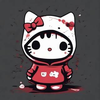 Hello Kitty scary wallpaper