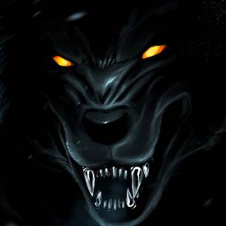 Red eyed wolf iPhone wallpaper