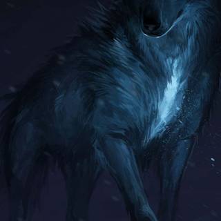 Black fox iPhone wallpaper