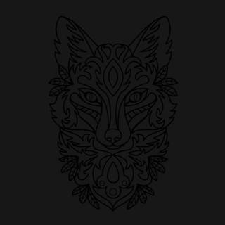 Black fox iPhone wallpaper