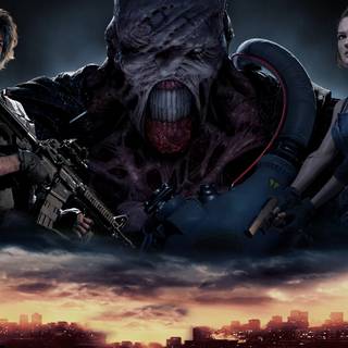 Desktop 4k Resident Evil 3 Nemesis wallpaper