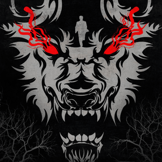 Red eyed wolf iPhone wallpaper