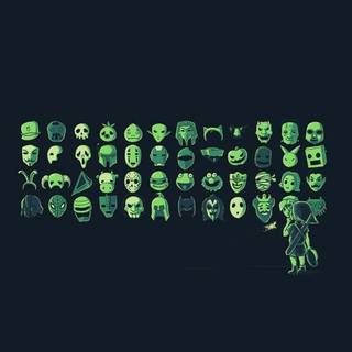 Dark green minimal wallpaper