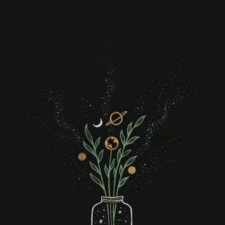 Dark green minimal wallpaper