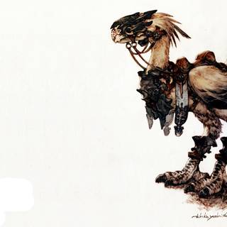 Minimalist Chocobo wallpaper