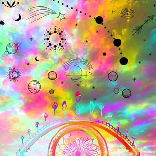 Cool trippy Tumblr wallpaper