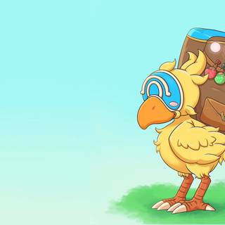 Minimalist Chocobo wallpaper