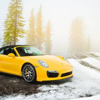 Porsche autumn PC wallpaper