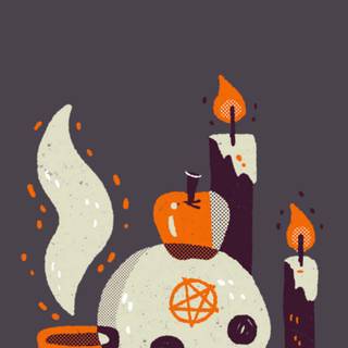 Cute Halloween spooky wallpaper