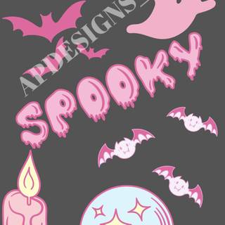 Cute Halloween spooky wallpaper