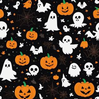 Cute Halloween spooky wallpaper