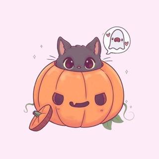 Halloween cute cartoon wallpaper