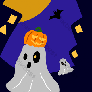 Halloween cute cartoon wallpaper