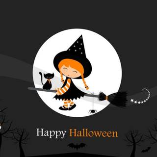 Halloween cute cartoon wallpaper