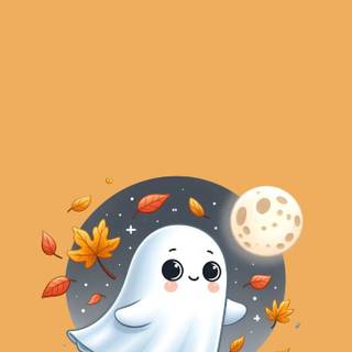 Halloween cute cartoon wallpaper