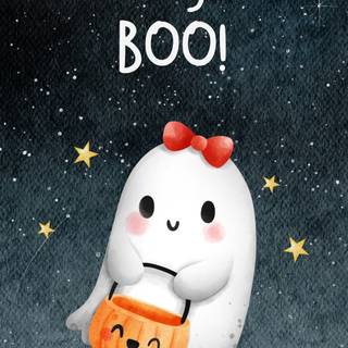 Halloween cute cartoon wallpaper