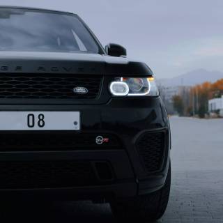 Black Range Rover 4k wallpaper