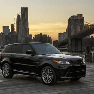 Black Range Rover 4k wallpaper