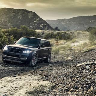 Black Range Rover 4k wallpaper