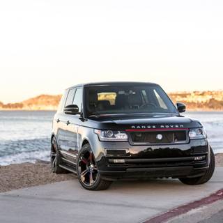 Black Range Rover 4k wallpaper