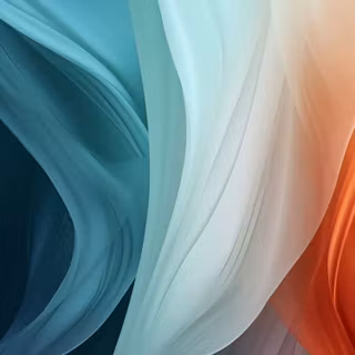 Orange and teal wallpaper