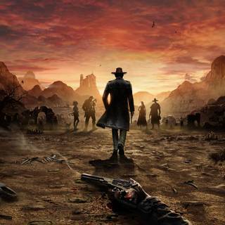 Western landscape wallpaper