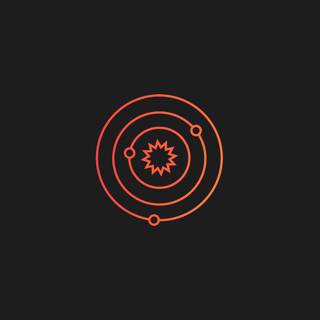 Orange minimal 4k wallpaper