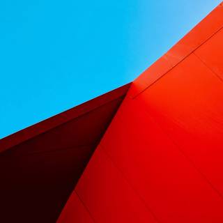 Orange minimal 4k wallpaper