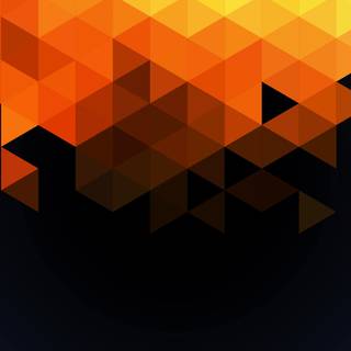 Orange minimal 4k wallpaper