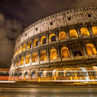 Rome Italy Colosseum at night wallpaper