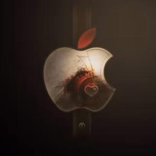 Apple logo iPhone 14 wallpaper
