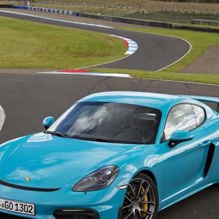 Blue Porsche iPhone wallpaper