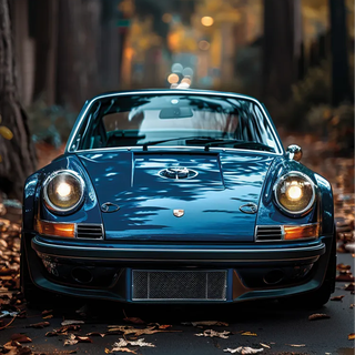 Blue Porsche iPhone wallpaper