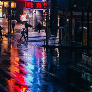 Japan night iPhone wallpaper