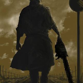 Leatherface phone wallpaper