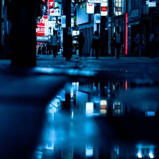 Japan night iPhone wallpaper