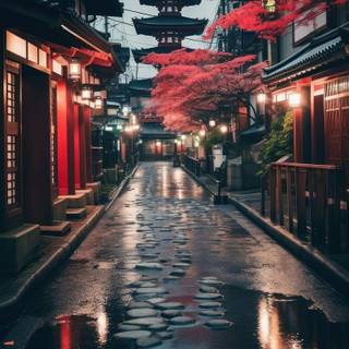 Japan night iPhone wallpaper