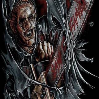 Leatherface phone wallpaper