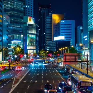 Japan night iPhone wallpaper