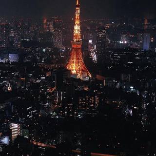 Japan night iPhone wallpaper