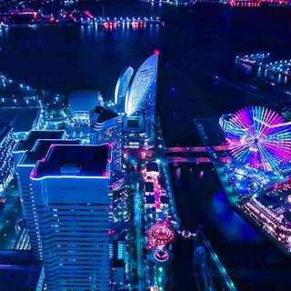 Japan night iPhone wallpaper