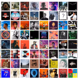Album covers collage wallpaper